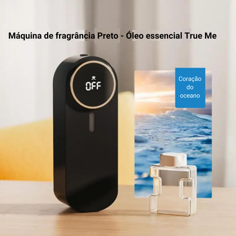 Conjuntos de difusores de palhetas USB purificadores de ar portáteis tela de exibição difusor montado na parede máquina de fragrâncias de ambiente difusor de óleo essencial