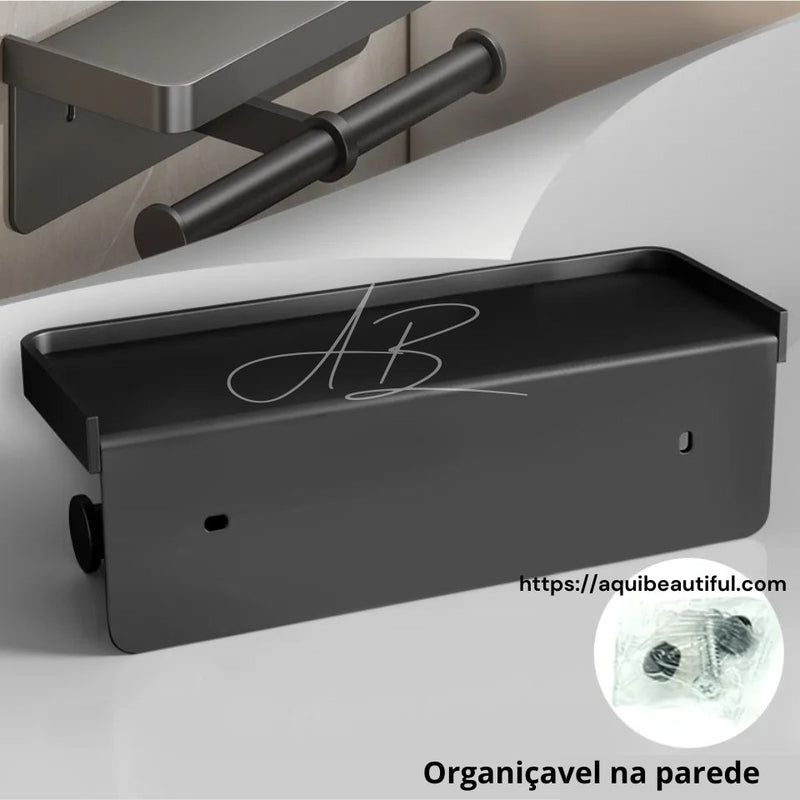 Suporte de papel higienico Podendo colorcar acessorio em cima