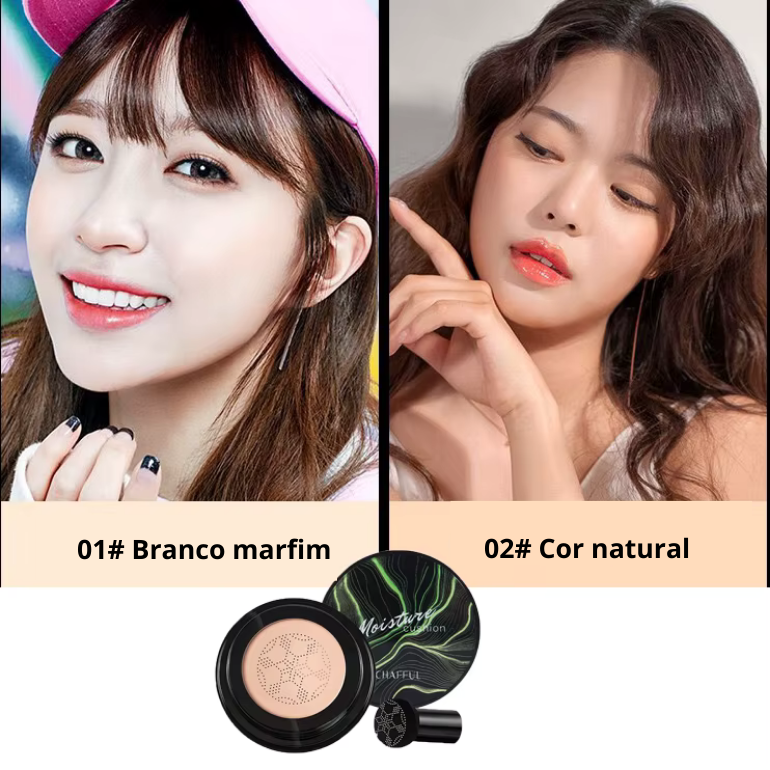 Face Foundation Base CHAFFUL Mushroom Head Make up Air Cushion Moisturizing Foundation Natural Brightening BB Cream Makeup