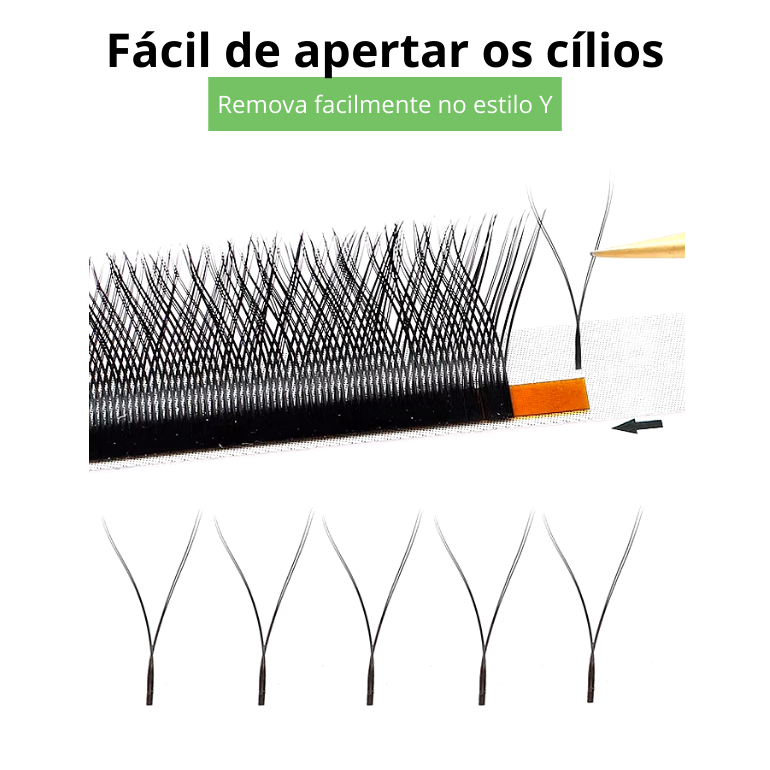 MARIA YY Volume Extensões de cílios M/L Curl Y Wire Beauty 7mm Pacotes de cílios russos Suprimentos de marca própria Maquiagem Atacado